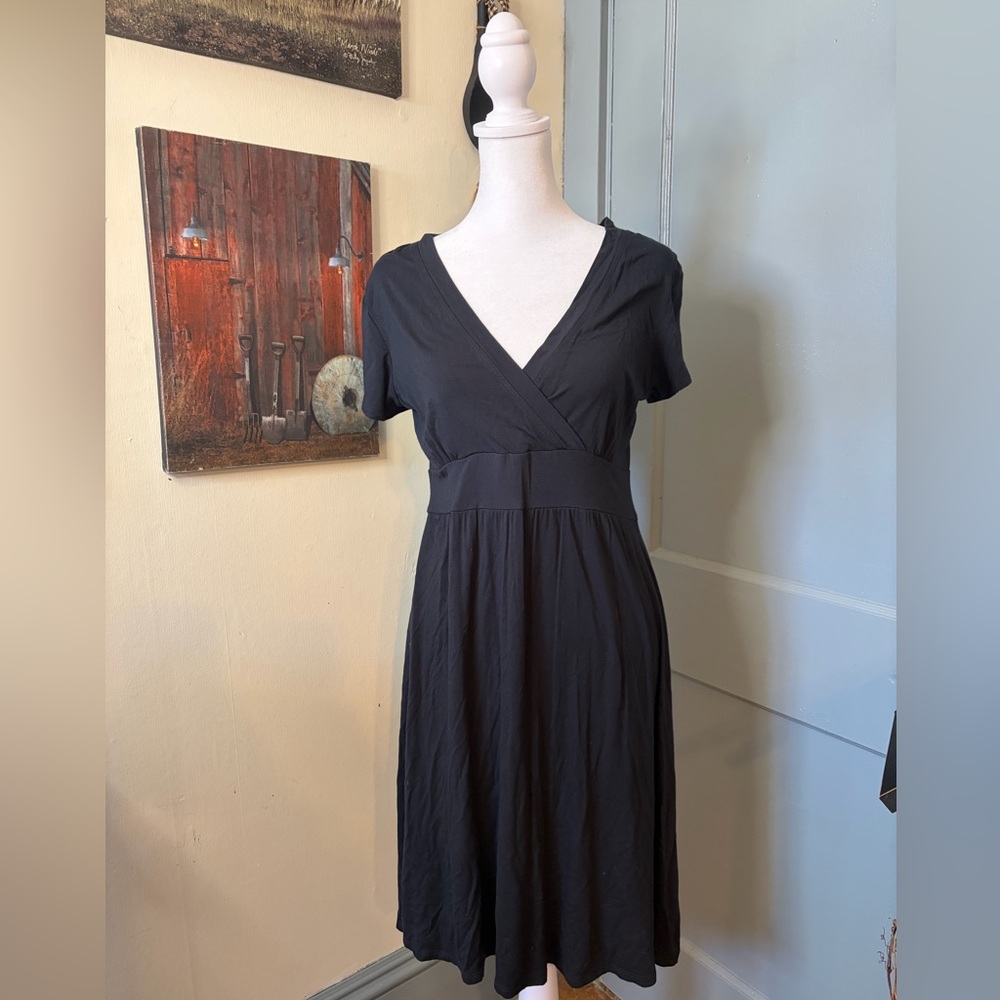 L.L. Bean Black Midi Dress